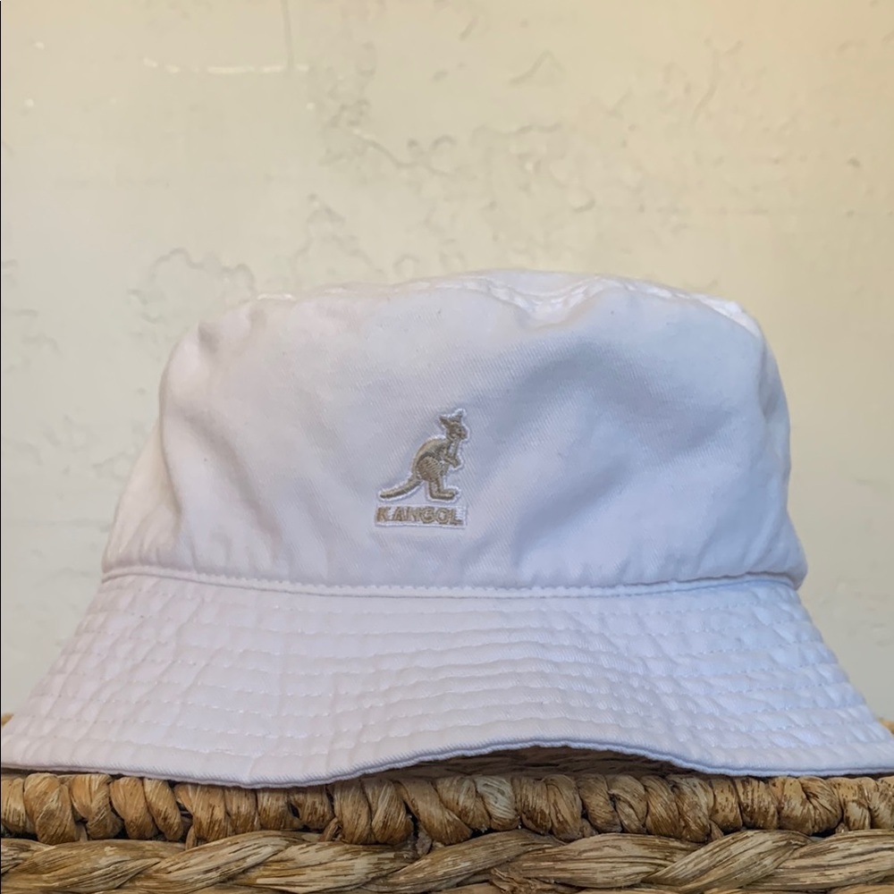 Kangol White Bucket Hat